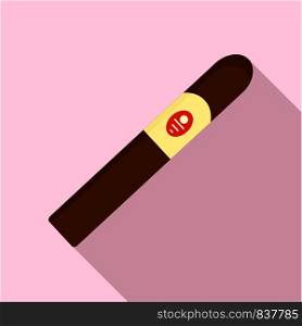 Royale cigar of cuba icon. Flat illustration of royale cigar of cuba vector icon for web design. Royale cigar of cuba icon, flat style
