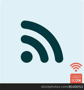 RSS icon. Wifi signal symbol. Vector illustration. Wifi rss icon