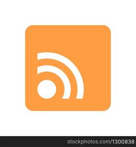 Rss mailing icon, feedback and subscribe social icon. Vector EPS 10