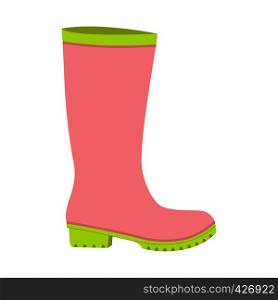 Rubber boot icon. Flat illustration of rubber boot vector icon for web design. Rubber boot icon, flat style