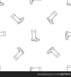 Rubber boots icon. Outline illustration of rubber boots vector icon for web design isolated on white background. Rubber boots icon, outline style