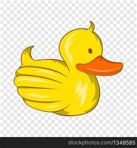 Rubber duck icon in cartoon style isolated on background for any web design . Rubber duck icon, cartoon style