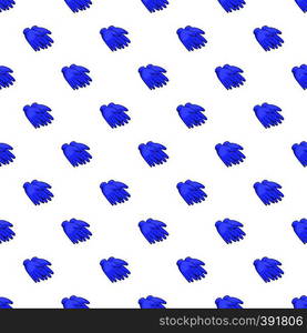 Rubber gloves pattern. Cartoon illustration of rubber gloves vector pattern for web. Rubber gloves pattern, cartoon style