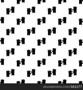 Rubber gloves pattern. Simple illustration of rubber gloves vector pattern for web. Rubber gloves pattern, simple style