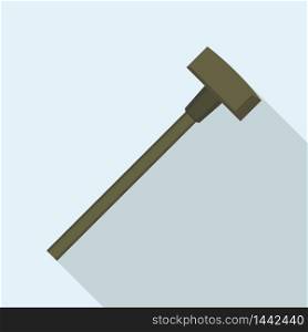 Rubber hammer icon. Flat illustration of rubber hammer vector icon for web design. Rubber hammer icon, flat style
