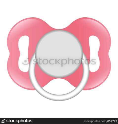 Rubber nipple icon. Realistic illustration of rubber nipple vector icon for web design isolated on white background. Rubber nipple icon, realistic style