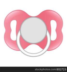 Rubber nipple icon. Realistic illustration of rubber nipple vector icon for web design isolated on white background. Rubber nipple icon, realistic style