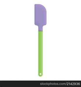 Rubber spatula icon cartoon vector. Grill spoon. Fork tool. Rubber spatula icon cartoon vector. Grill spoon