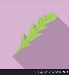 Rucola icon flat vector. Arugula salad. Leaf plant. Rucola icon flat vector. Arugula salad