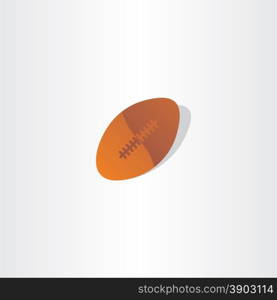 rugby ball american football icon design element