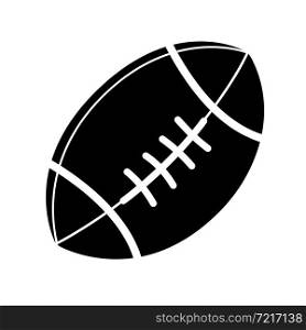Rugby ball icon isolated football ball on a white background vector illustration. Rugby ball icon isolated football ball on a white background vector