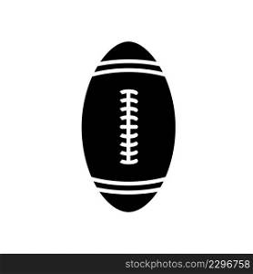 Rugby Ball Icon Vector Design Template.