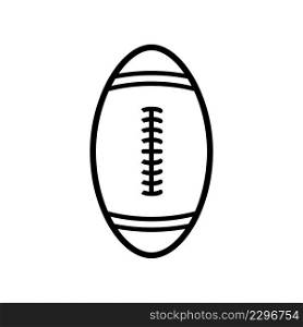 Rugby ball icon vector illustration design template.