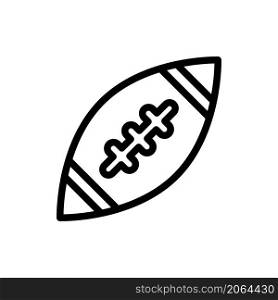 rugby ball icon vector line style