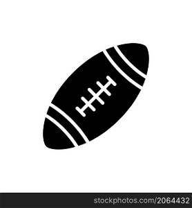 rugby ball icon vector solid style