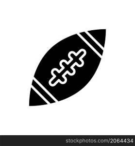 rugby ball icon vector solid style