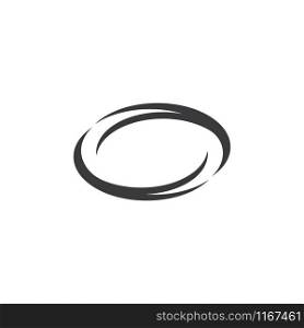 Rugby ball logo icon vector template
