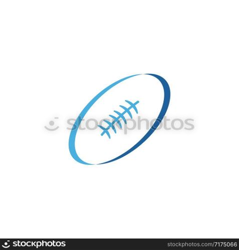 rugby ball logo vector