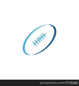rugby ball logo vector