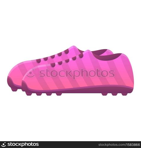 Rugby boots icon. Cartoon of rugby boots vector icon for web design isolated on white background. Rugby boots icon, cartoon style