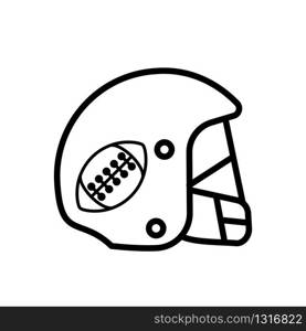 rugby helmet icon collection, trendy style