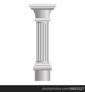 Ruin column icon. Cartoon of ruin column vector icon for web design isolated on white background. Ruin column icon, cartoon style