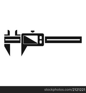 Rule caliper icon simple vector. Calliper vernier. Micrometer tool. Rule caliper icon simple vector. Calliper vernier