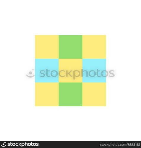 Rule of thirds grid flat color ui icon. Photo composition. Dividing picture. Image editor instrument. Simple filled element for mobile app. Colorful solid pictogram. Vector isolated RGB illustration. Rule of thirds grid flat color ui icon