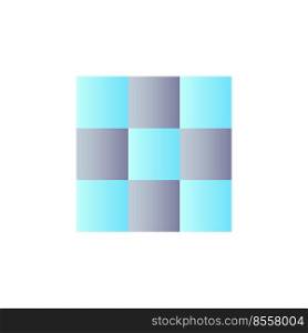 Rule of thirds grid flat gradient color ui icon. Photo composition. Dividing picture. Image editor. Simple filled pictogram. GUI, UX design for mobile application. Vector isolated RGB illustration. Rule of thirds grid flat gradient color ui icon