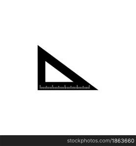 Ruler icon logo vector design
