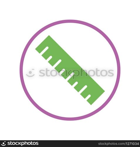 Ruler icon vector design templates on white background