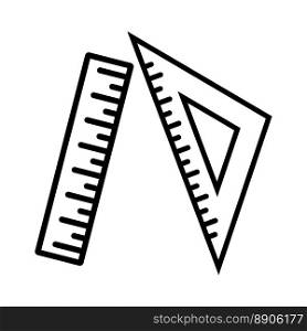 ruler icon vector illustration logo design