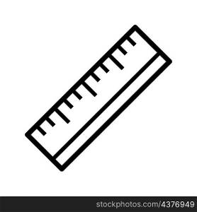 ruler icon vector line style
