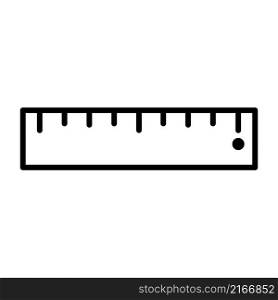 Ruler icon vector simple and trendy design