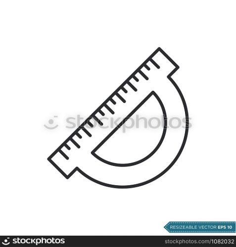 Ruler, Stationery Icon Vector Template Illustration Design