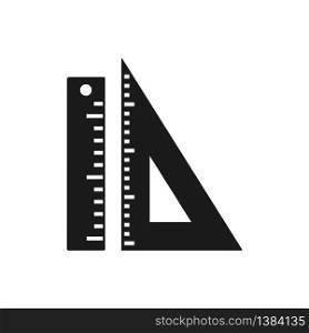 ruler vector icon, ruler in trendy flat style