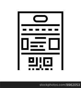 rules lotto line icon vector. rules lotto sign. isolated contour symbol black illustration. rules lotto line icon vector illustration