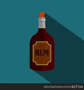 Rum icon. Flat illustration of rum vector icon for web. Rum icon, flat style