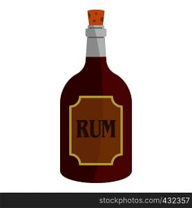 Rum icon flat isolated on white background vector illustration. Rum icon isolated