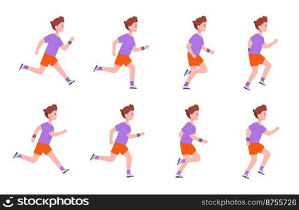 Running Man Sequence Run Character Frame Animation 2d Runner Profile Running Man Sequence Run Character Frame Animation 2d Runner Profile