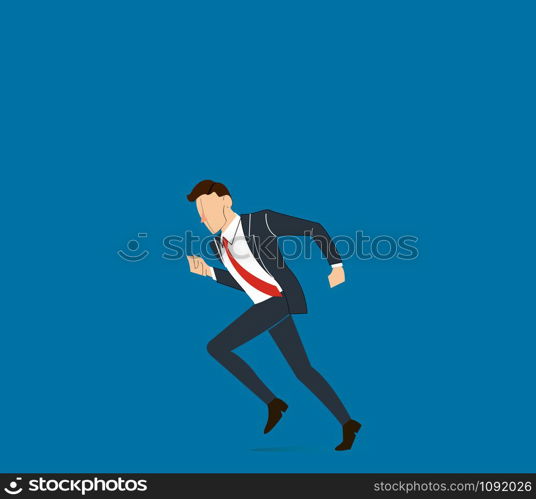 running businessman vector illustration