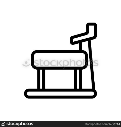 running fitness machine icon vector. running fitness machine sign. isolated contour symbol illustration. running fitness machine icon vector outline illustration