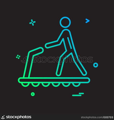 Running icon design vector