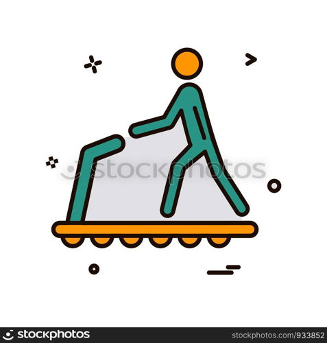 Running icon design vector