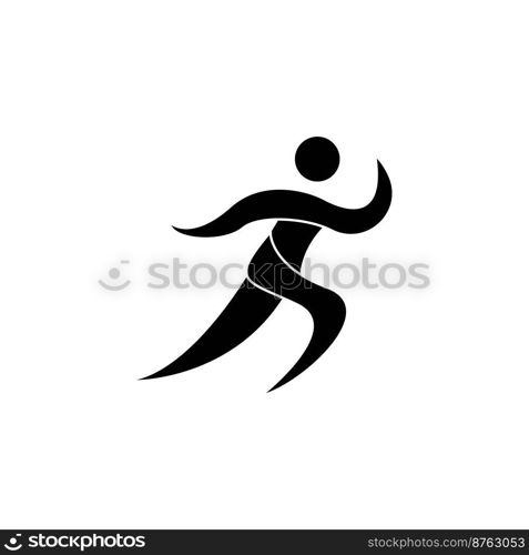 running icon. vector illustration symbol design.