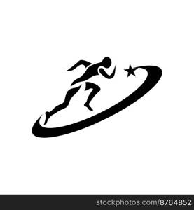 running icon. vector illustration symbol design.