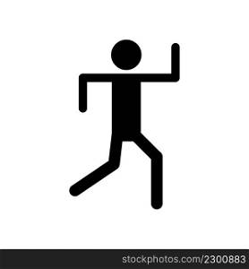 Running man silhouette. Vector illustration. stock image. EPS 10.. Running man silhouette. Vector illustration. stock image. 