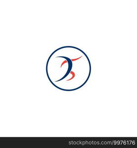 Running man vector icon. Simple flat symbol on white background
