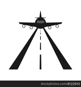 Runway icon vector illustration symbol design