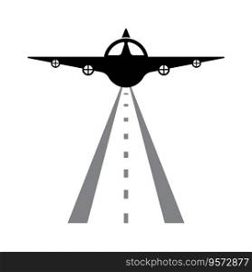 Runway icon vector illustration symbol design